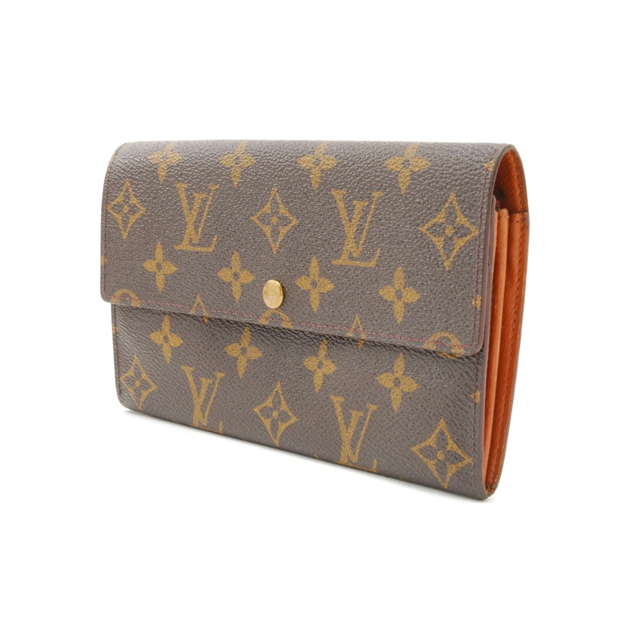 Louis Vuitton Monogram Pochette Porto Monnet Purse Leather Wallet