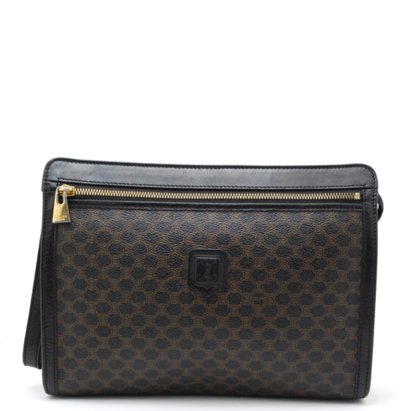 Celine Macadam Clutch Bag - Black, PVC Leather
