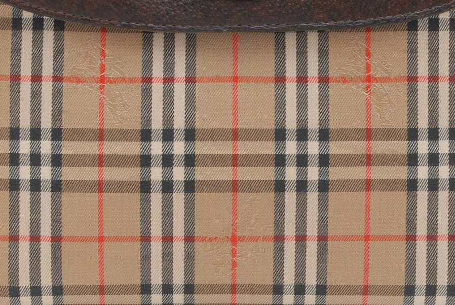 Burberry Nova Check Clutch Bag - Beige, Canvas