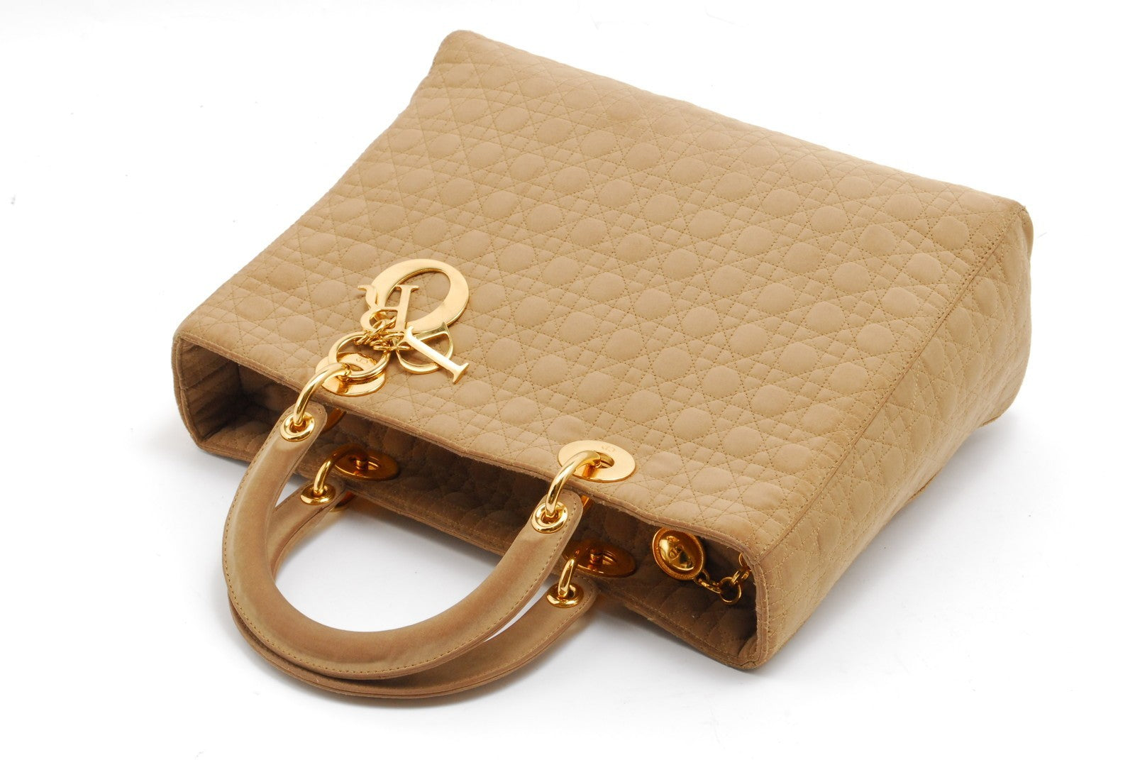Dior Lady Dior Handbag - Beige, Nylon
