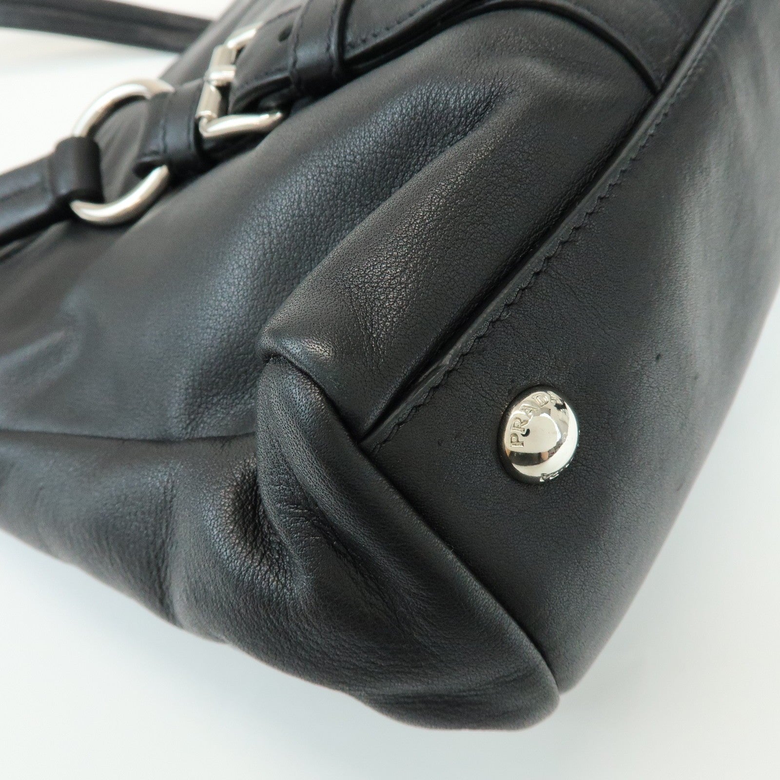 Prada Shoulder Bag - Black, Calf Leather
