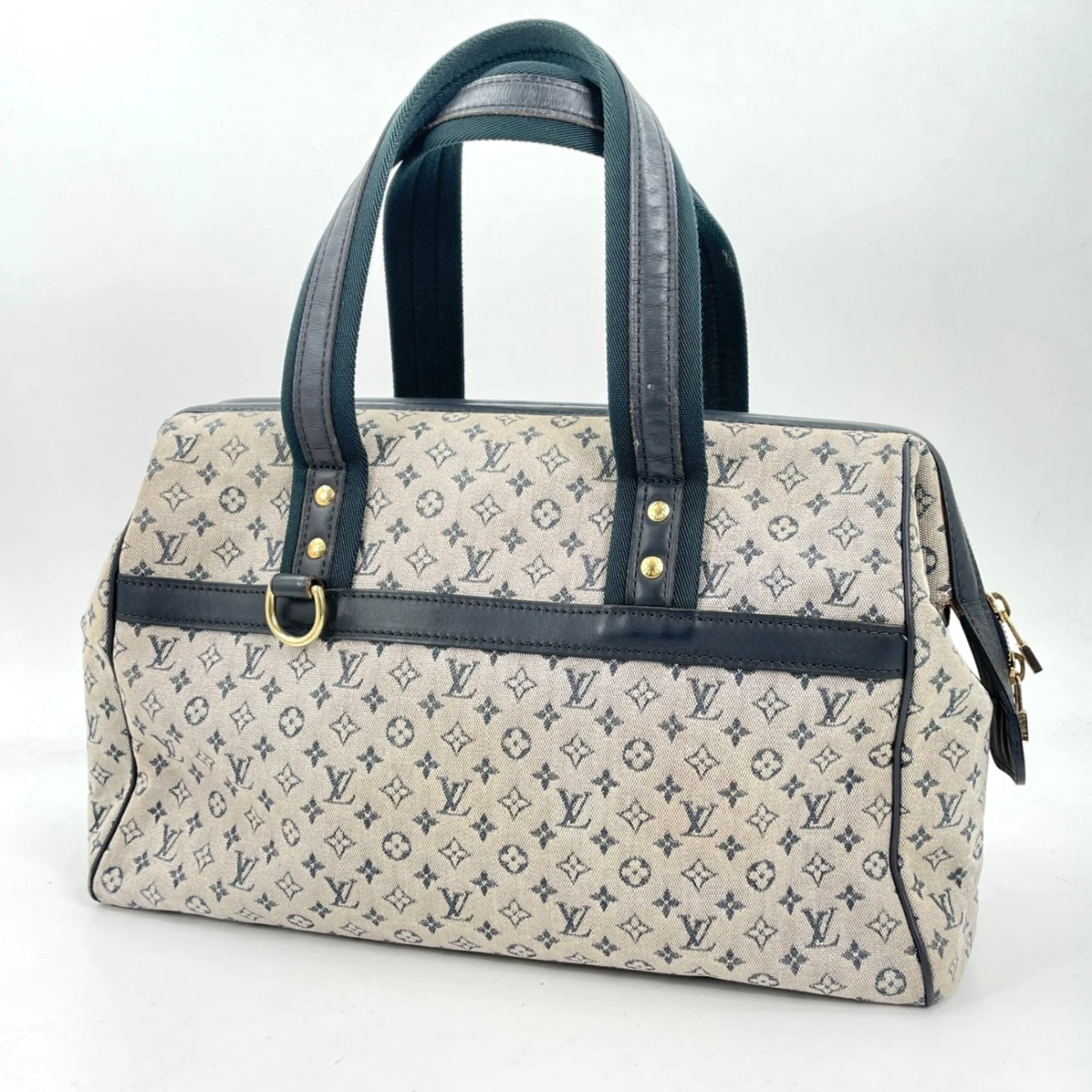 LOUIS VUITTON Monogram Mini Lin Navy Josephine GM