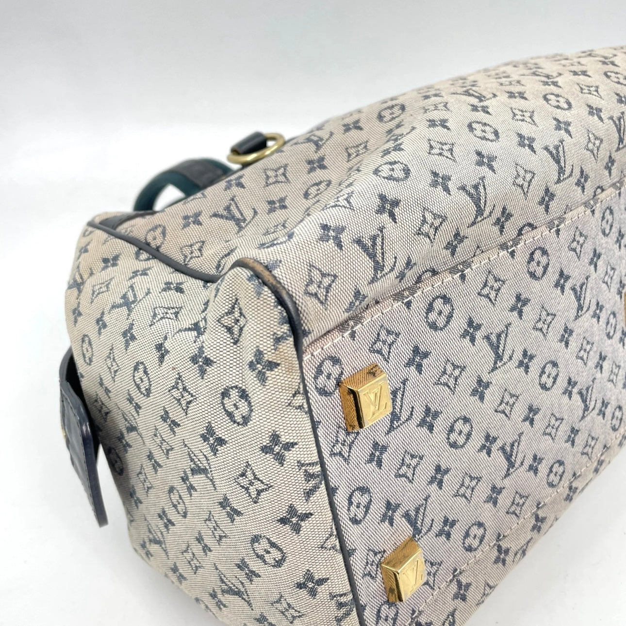 LOUIS VUITTON Monogram Mini Lin Navy Josephine GM