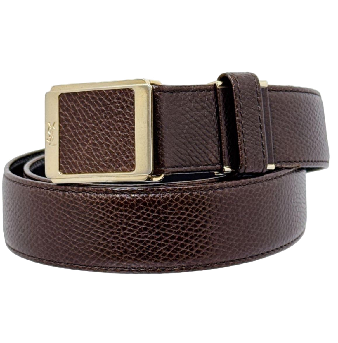 Saint Laurent Brown leather belt