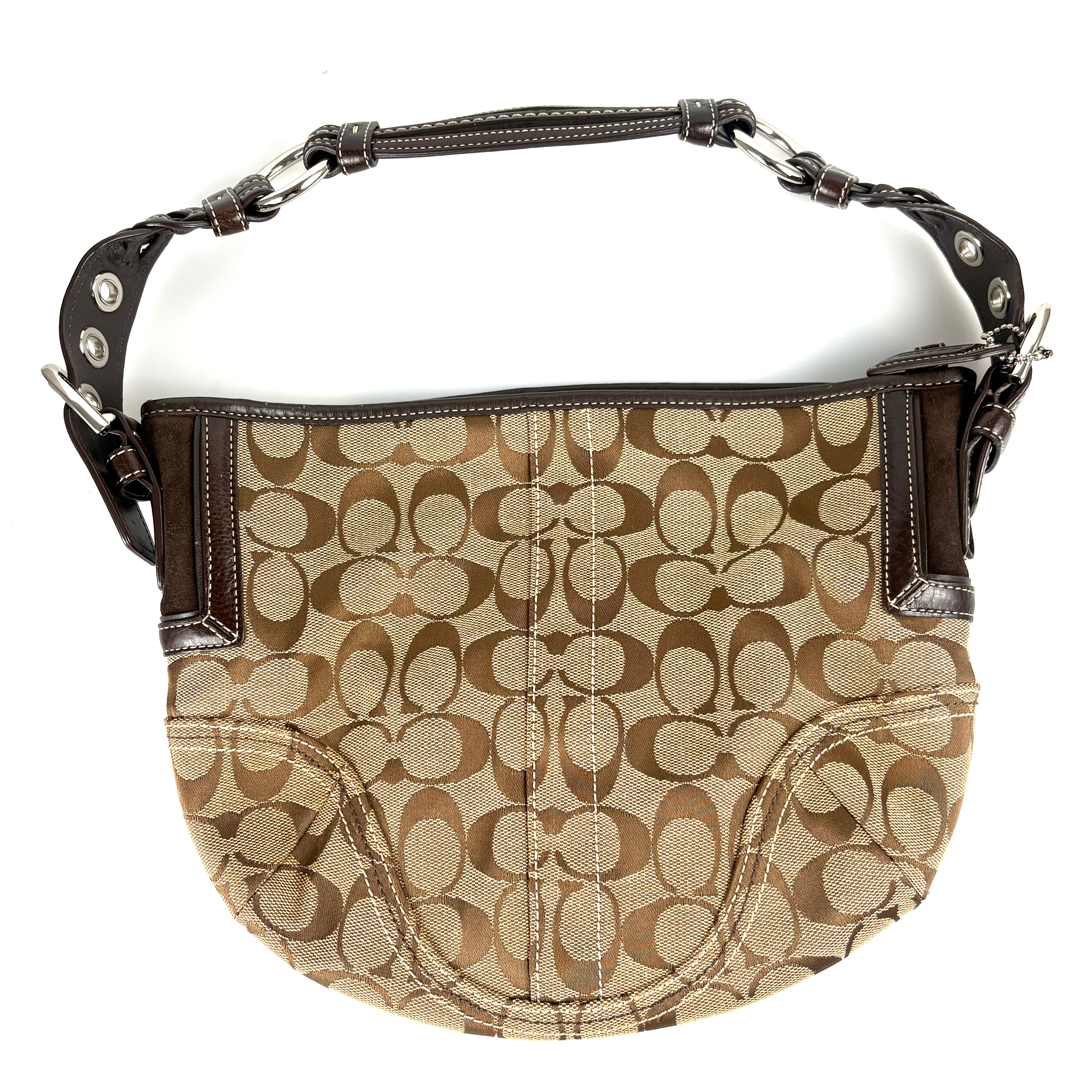Coach Signature Brown Shoulder Bag