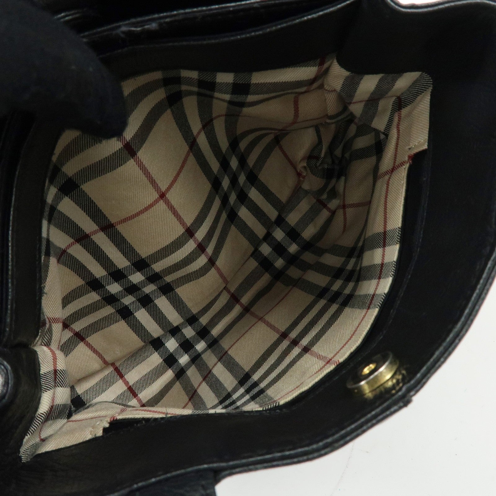 Burberry Mini Hand Bag - Black, Leather