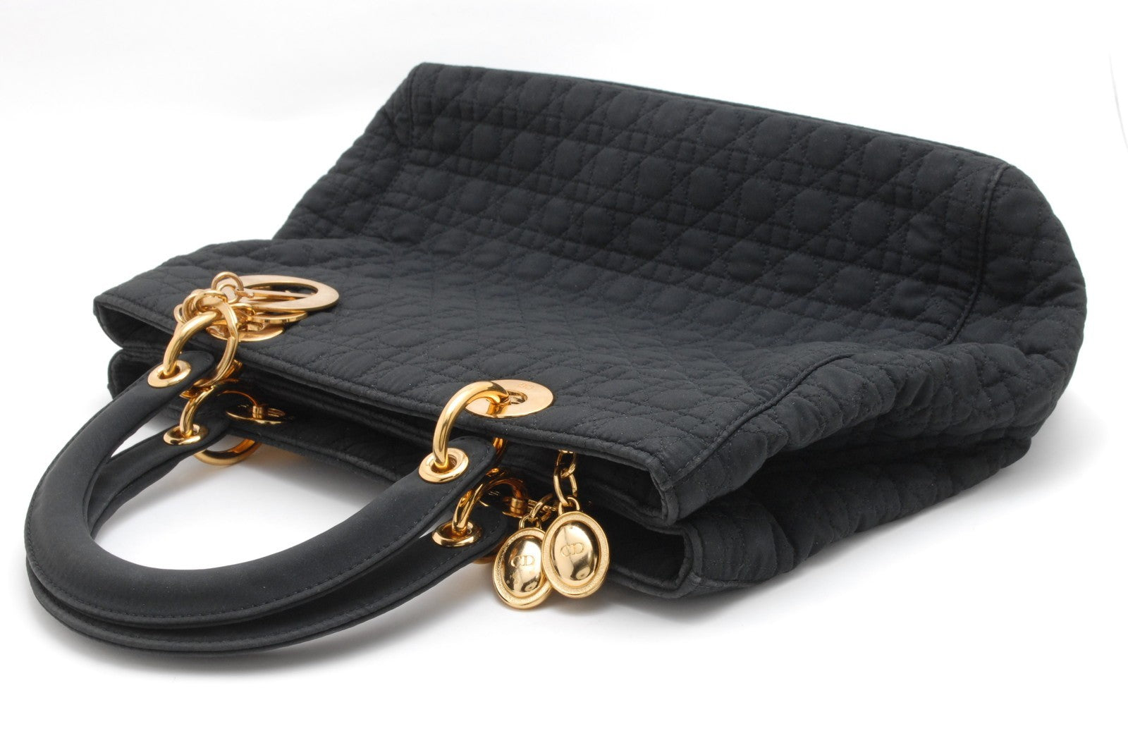 Christian Dior Lady Dior Handbag - Black, Nylon