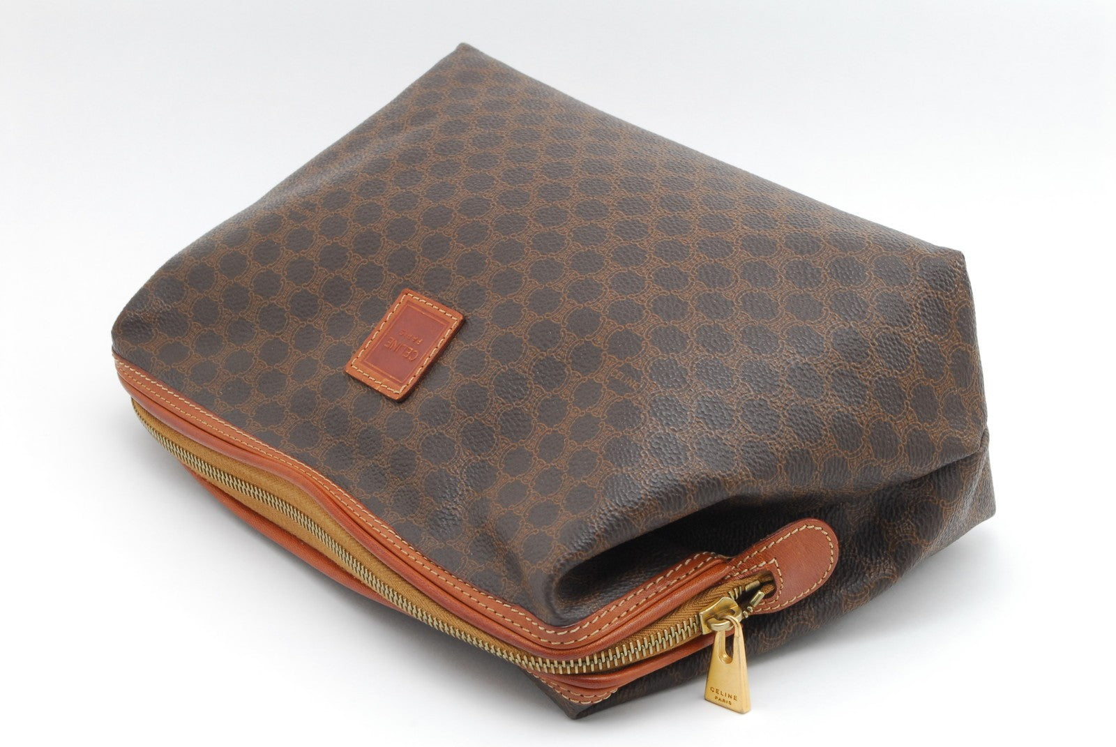 Celine Pouch Clutch Bag - Brown, PVC