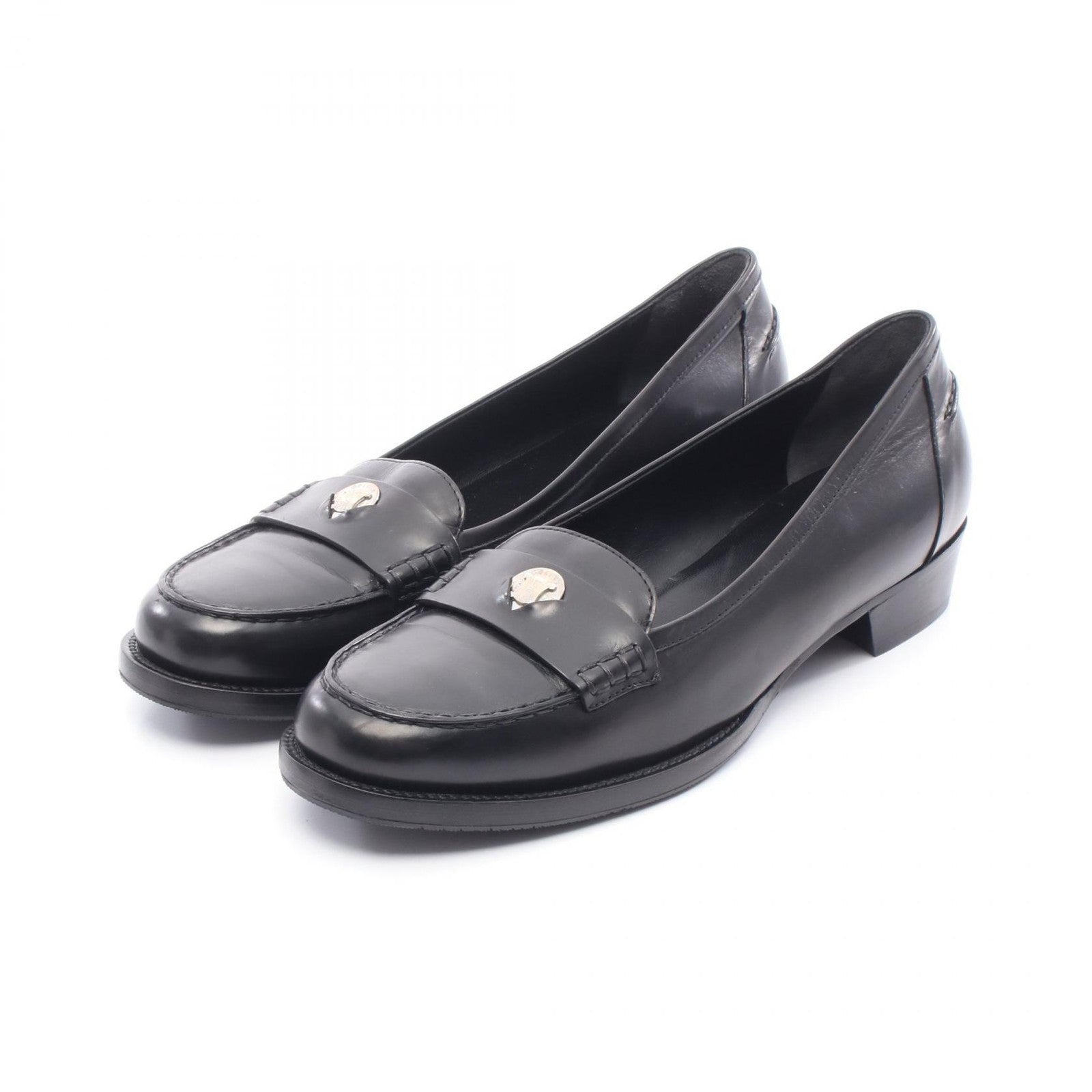 Celine Coin Loafers - Black, Leather