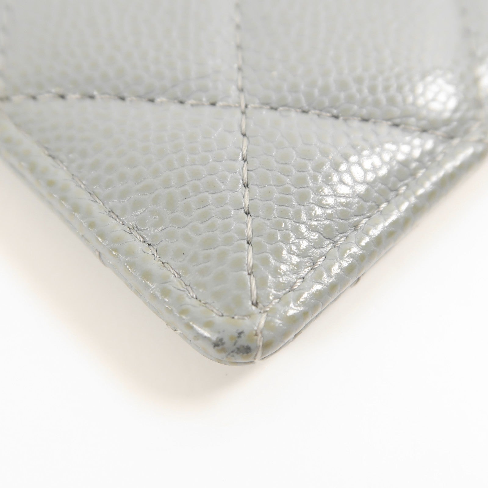 Chanel CC SHW Card Case - Green, Calfskin Leather