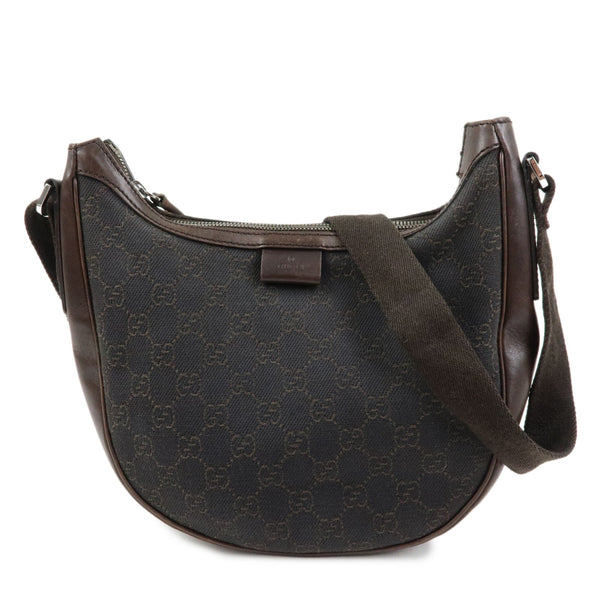 Gucci Shoulder Bag - Dark Brown, Denim, Leather