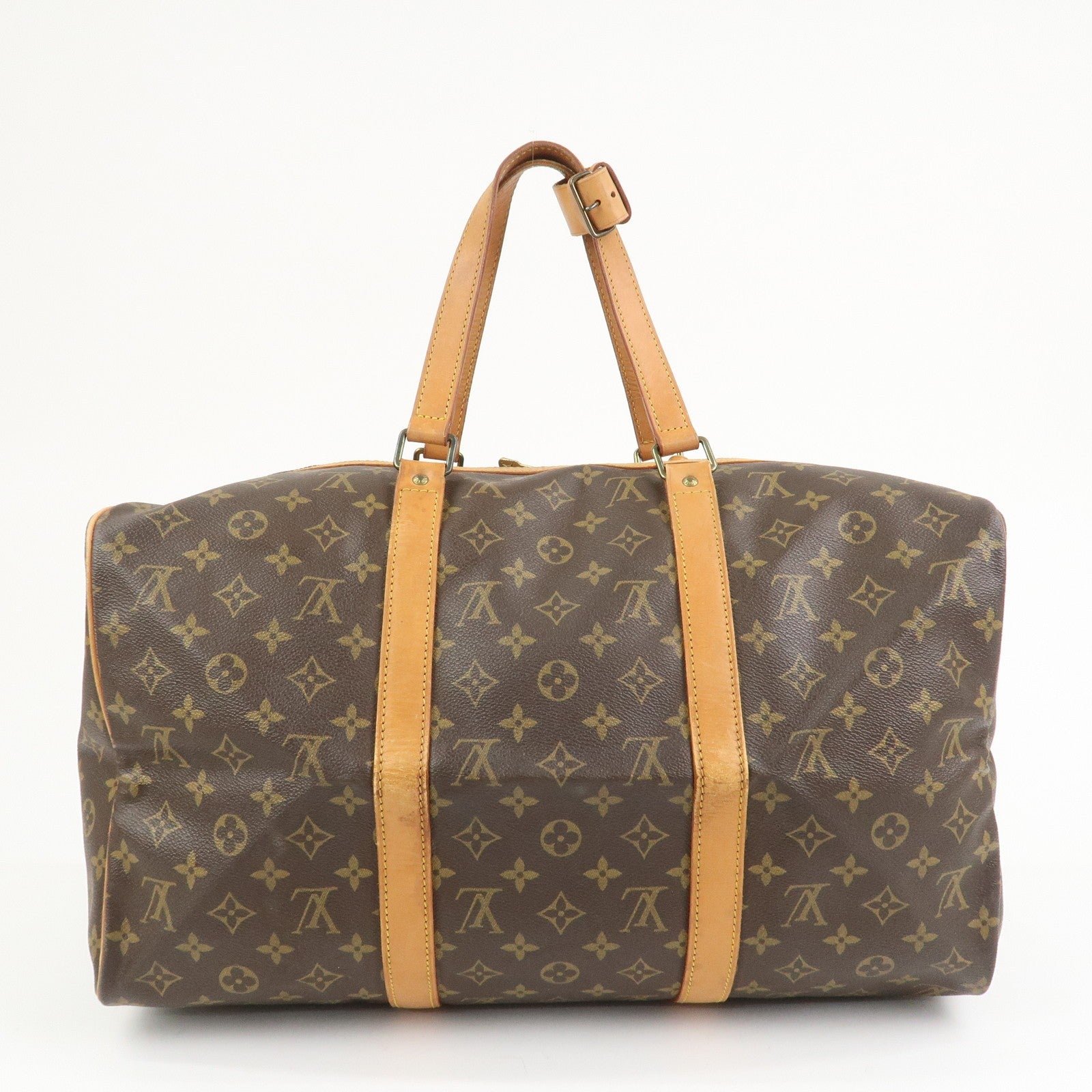 Louis Vuitton Monogram Sac Souple 45 Boston Bag - Brown, Monogram Canvas