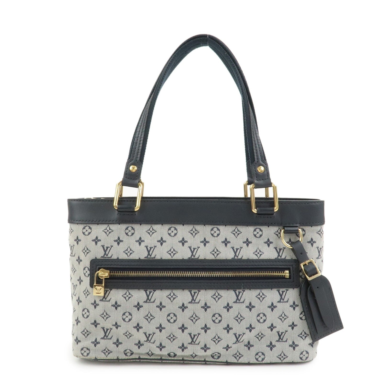 Louis Vuitton Monogram Mini Lin Lucille PM Hand Bag - Blue, Monogram Mini Canvas