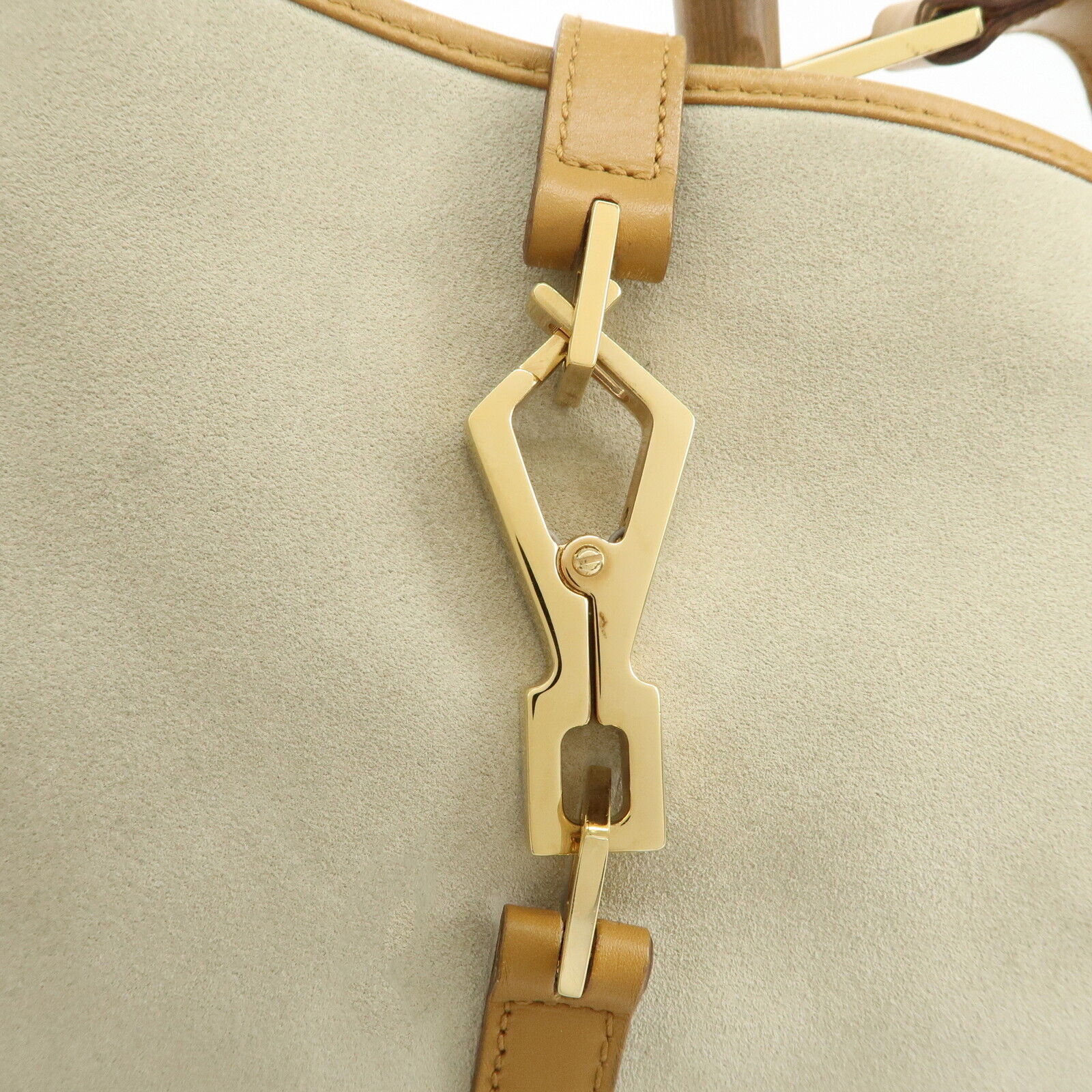 Gucci Bamboo Shoulder Bag - Gray Brown, Suede Leather