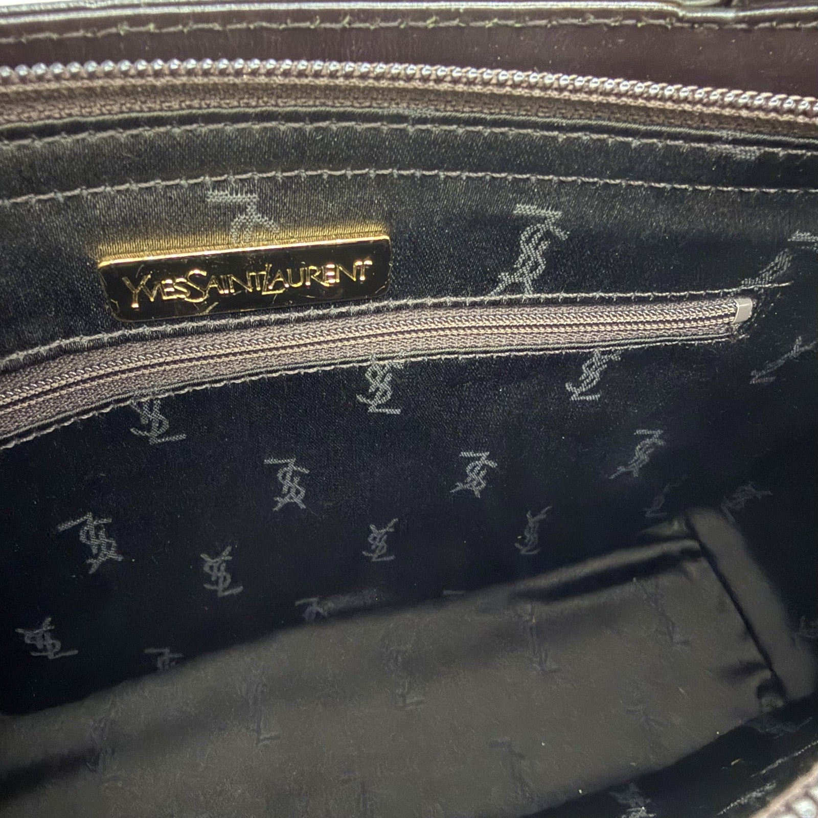 Saint Laurent Yves Vintage Hand Tote - Brown, Leather 