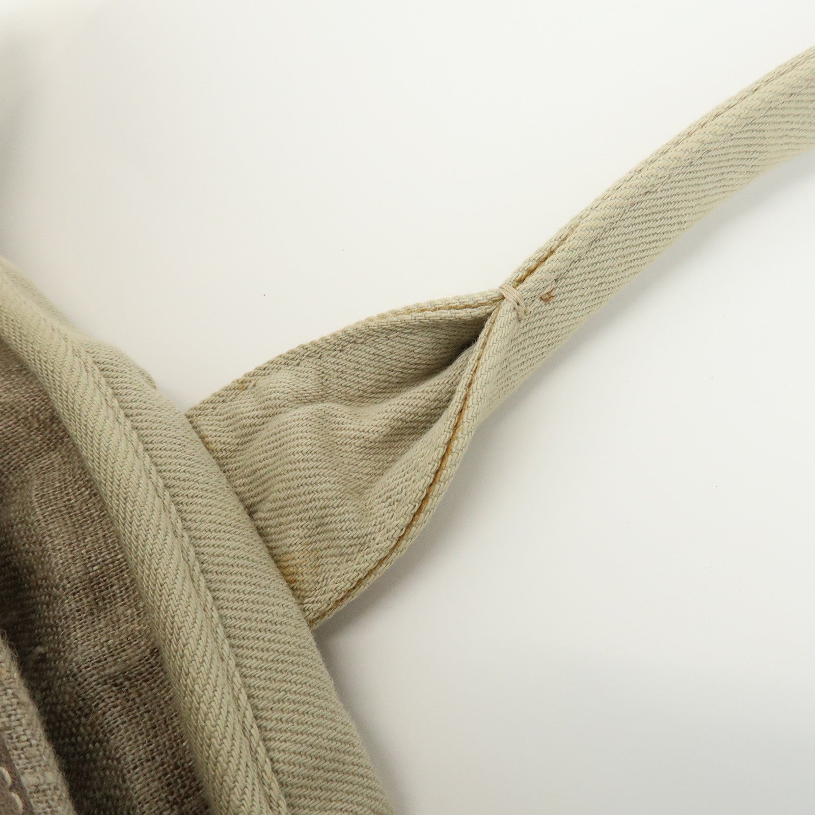 Prada Triangle Logo Tote Bag - Light Beige, Denim