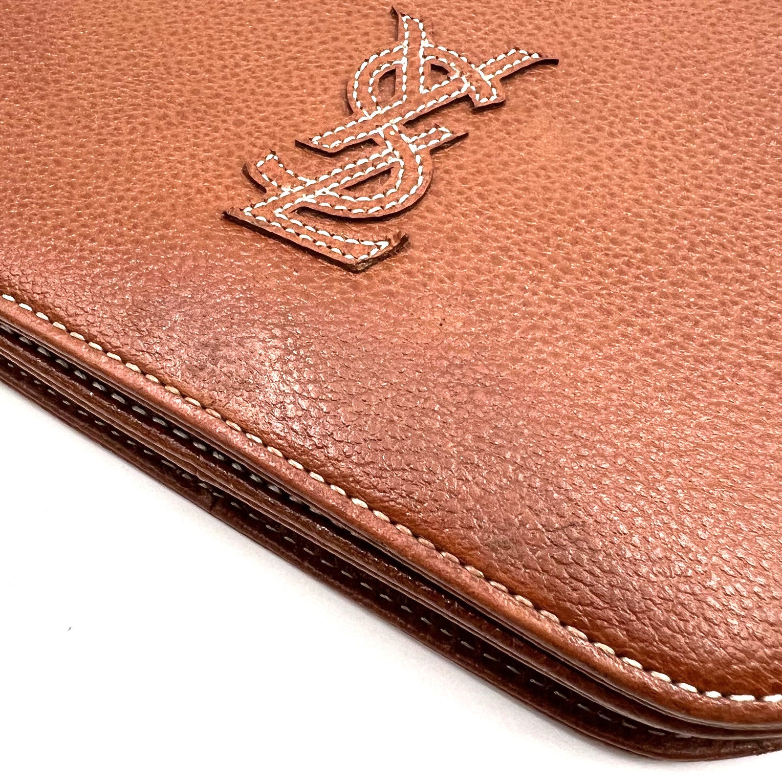 Saint Laurent Yves Cassandra Shoulder Bag - Brown, Leather 
