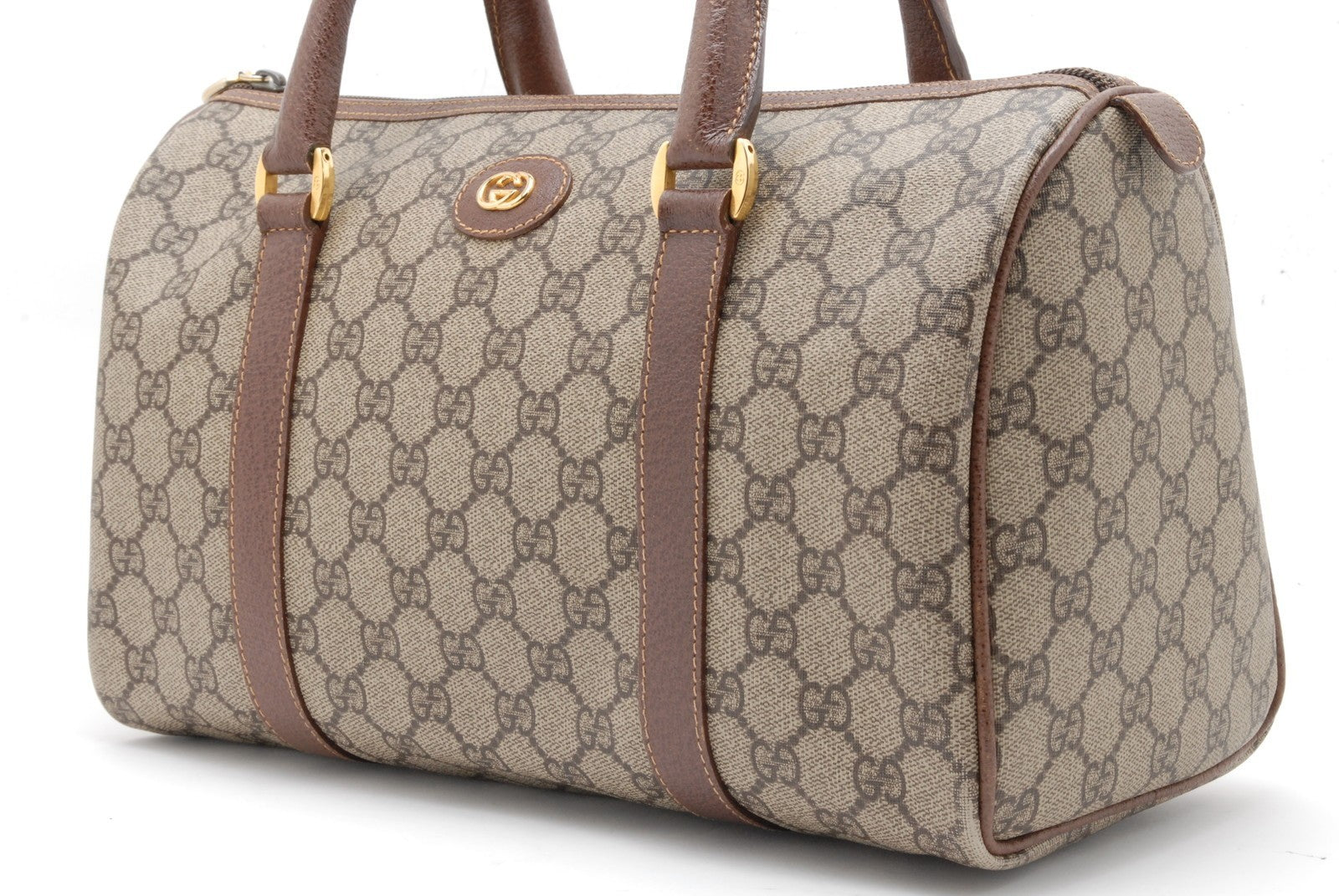 Gucci GG Supreme Handbag - Brown, PVC Leather