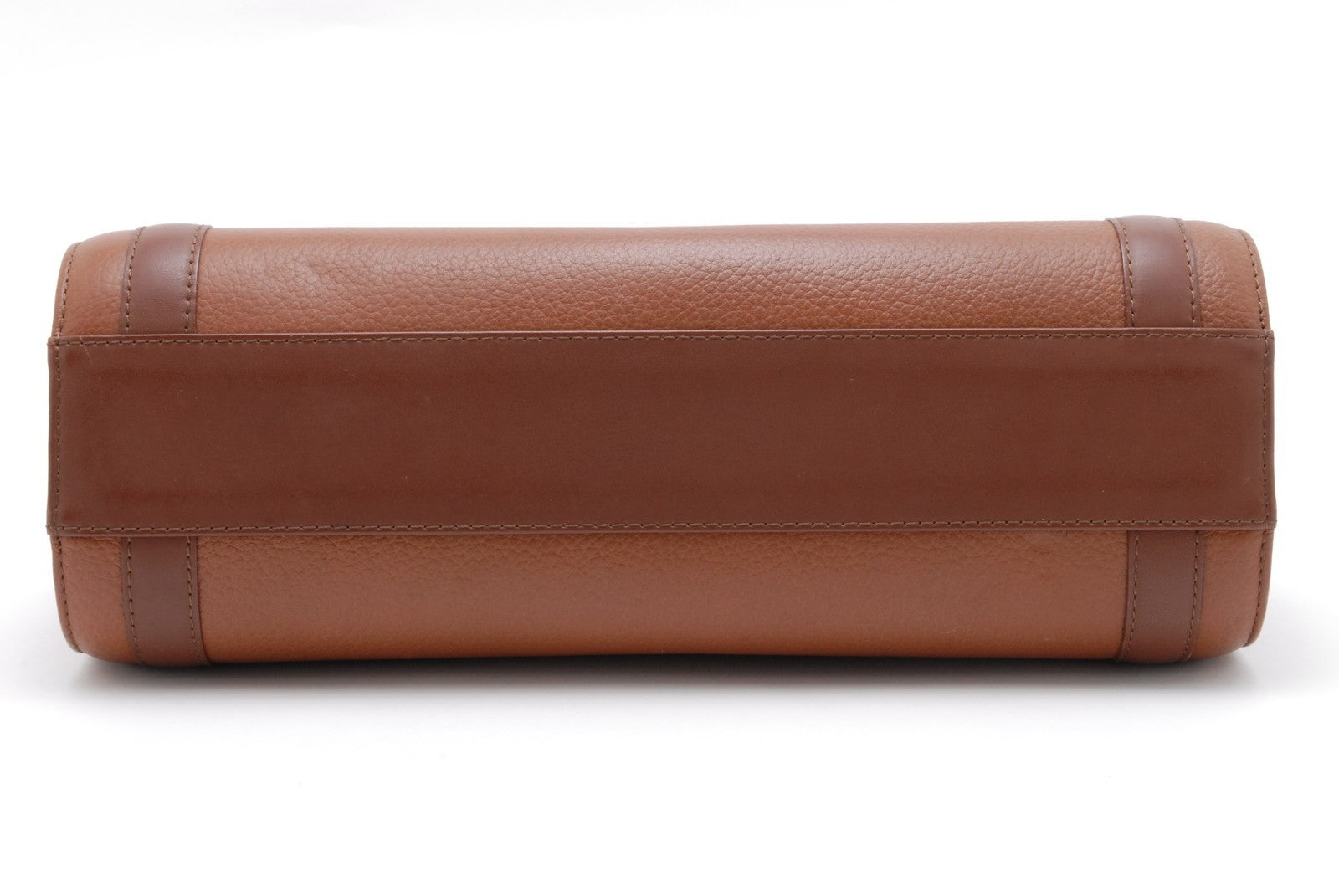 Burberry Burberrys Top Handel Handbag - Brown, Leather