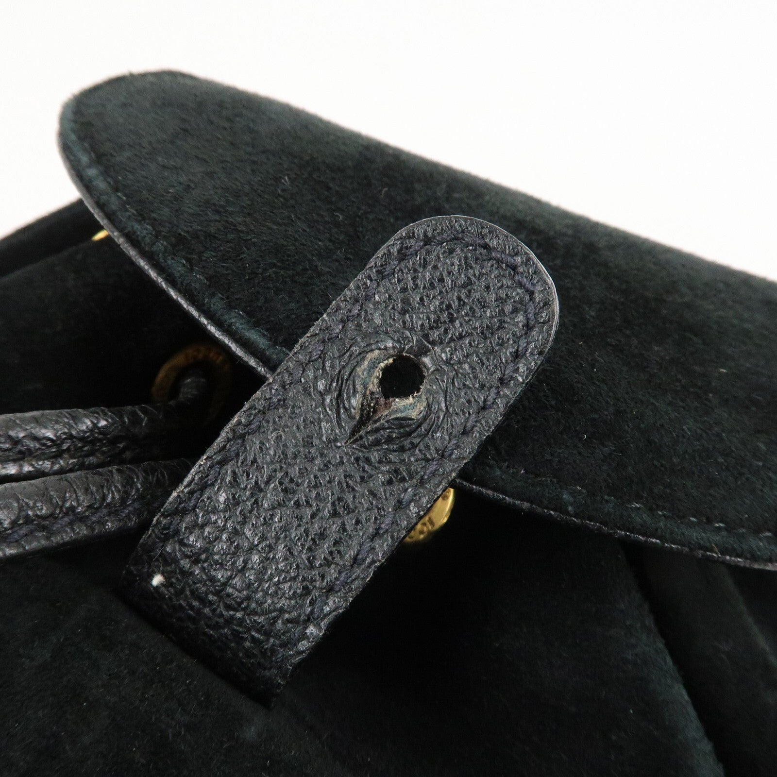 Gucci Bamboo Backpack - Black, Suede, Leather