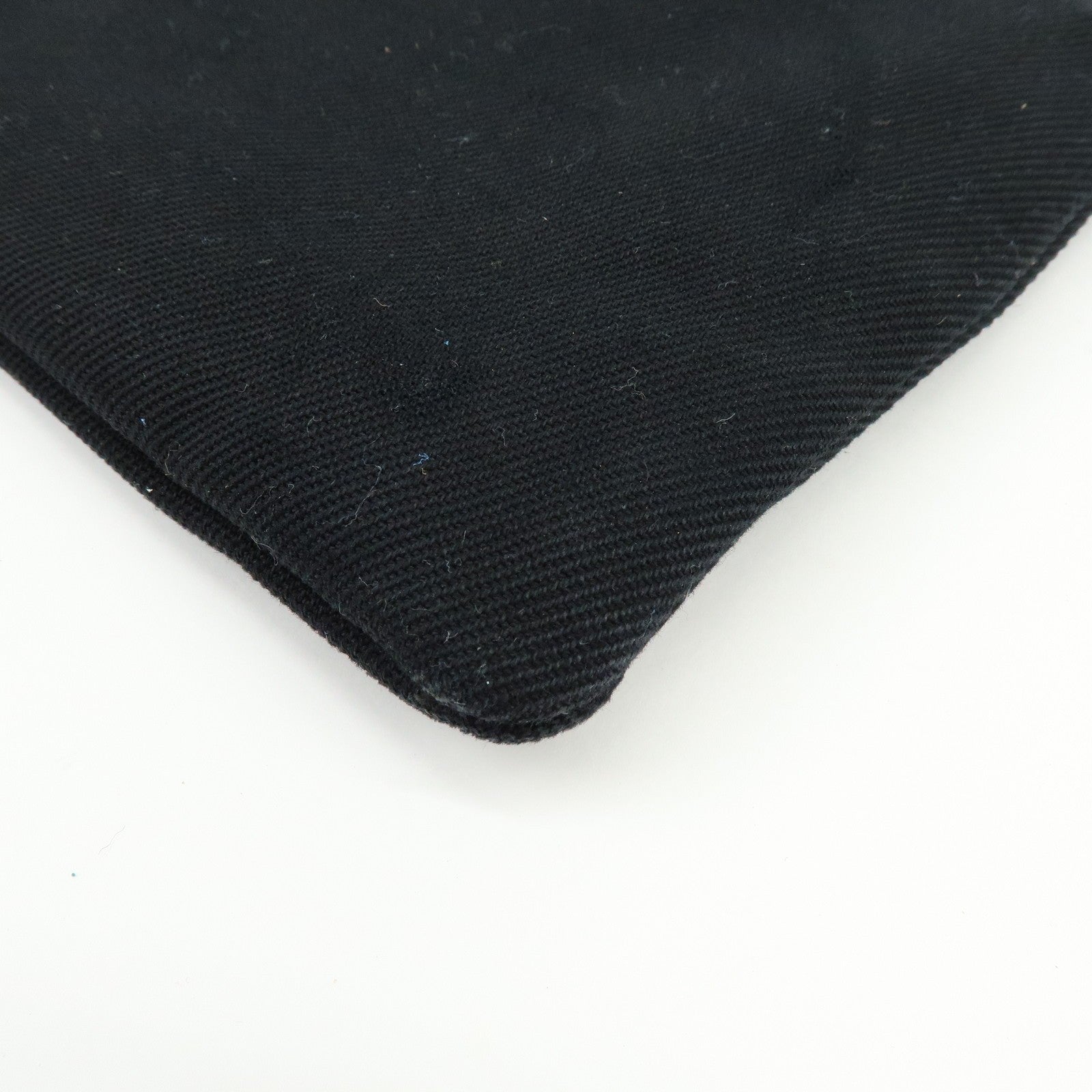 Saint Laurent Paris Clutch Bag - Black, Canvas, Leather