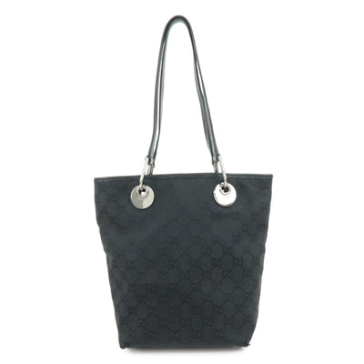 Gucci Tote Bag - Black, GG Canvas, Leather