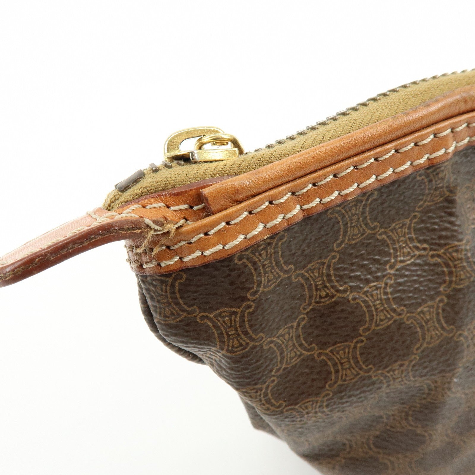 Celine Pouch Accessory Pouch - Brown, PVC Leather