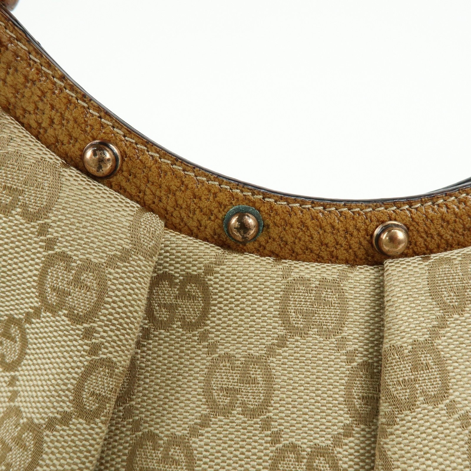 Gucci Tote Bag - Beige, GG Canvas and Leather 