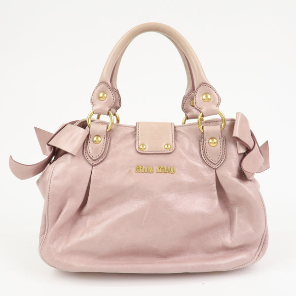 Miu Miu Hand Shoulder Bag - Pink, Leather 
