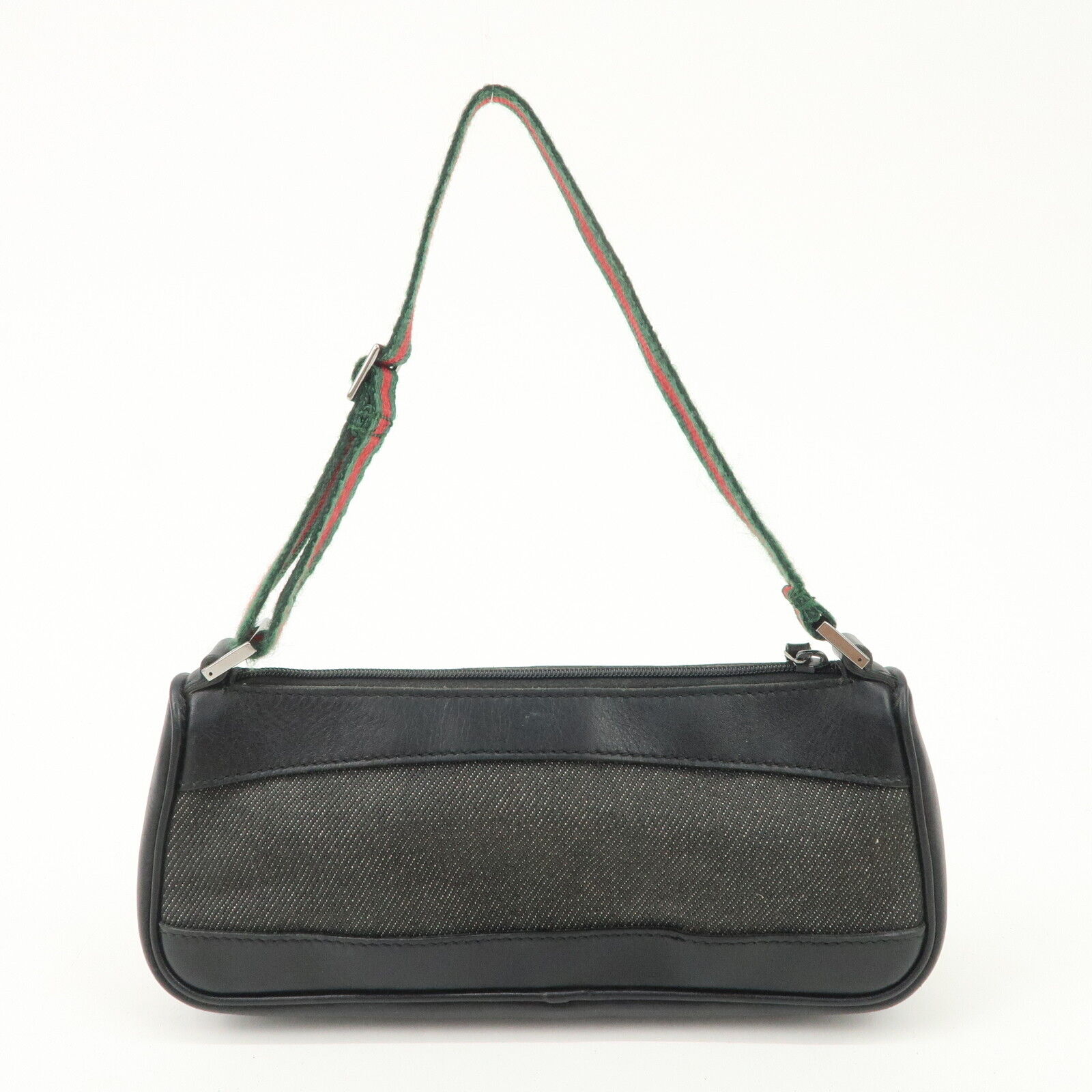 Gucci Sherry Accessory Pouch - Black, Canvas, Leather 