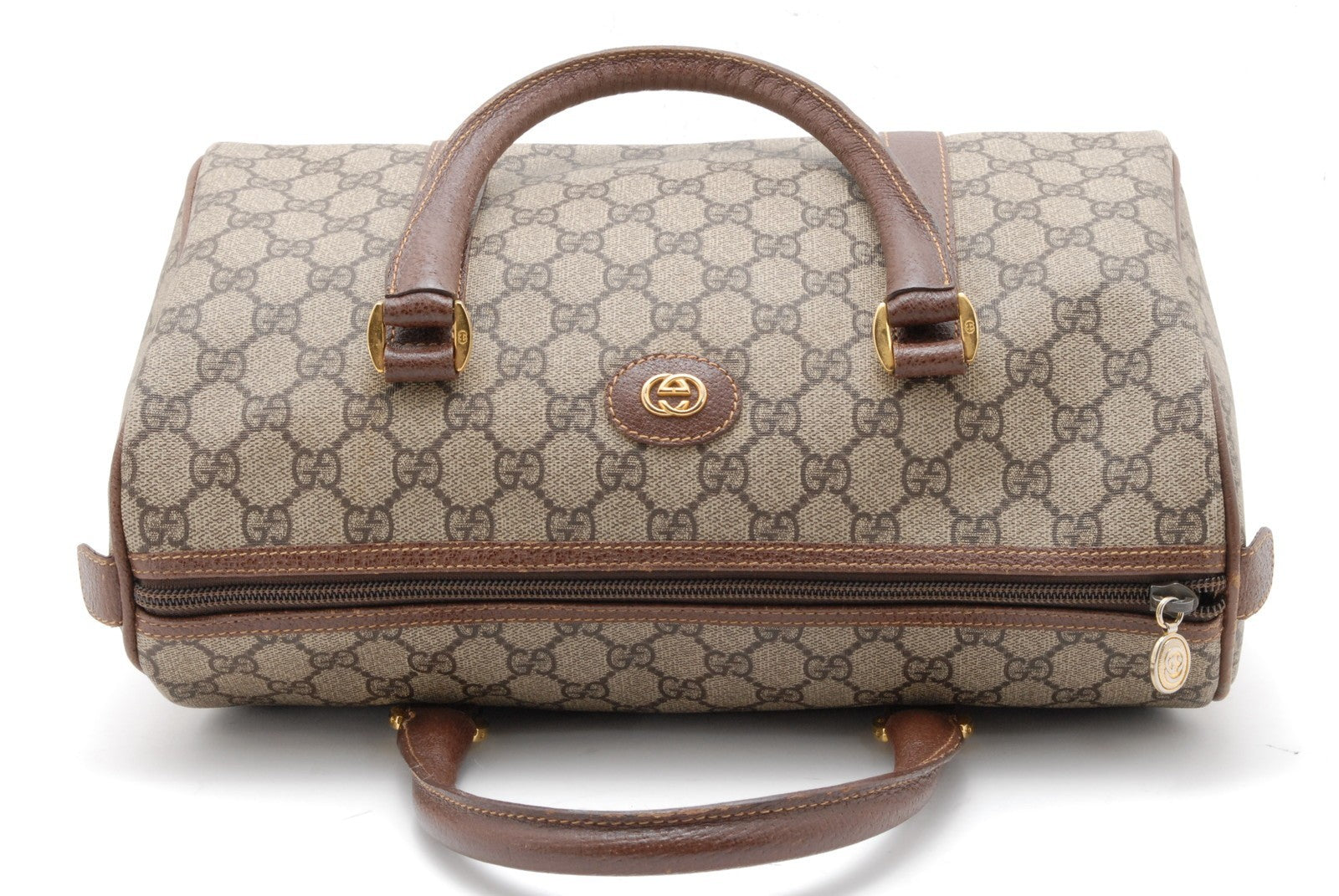 Gucci GG Supreme Handbag - Brown, PVC Leather