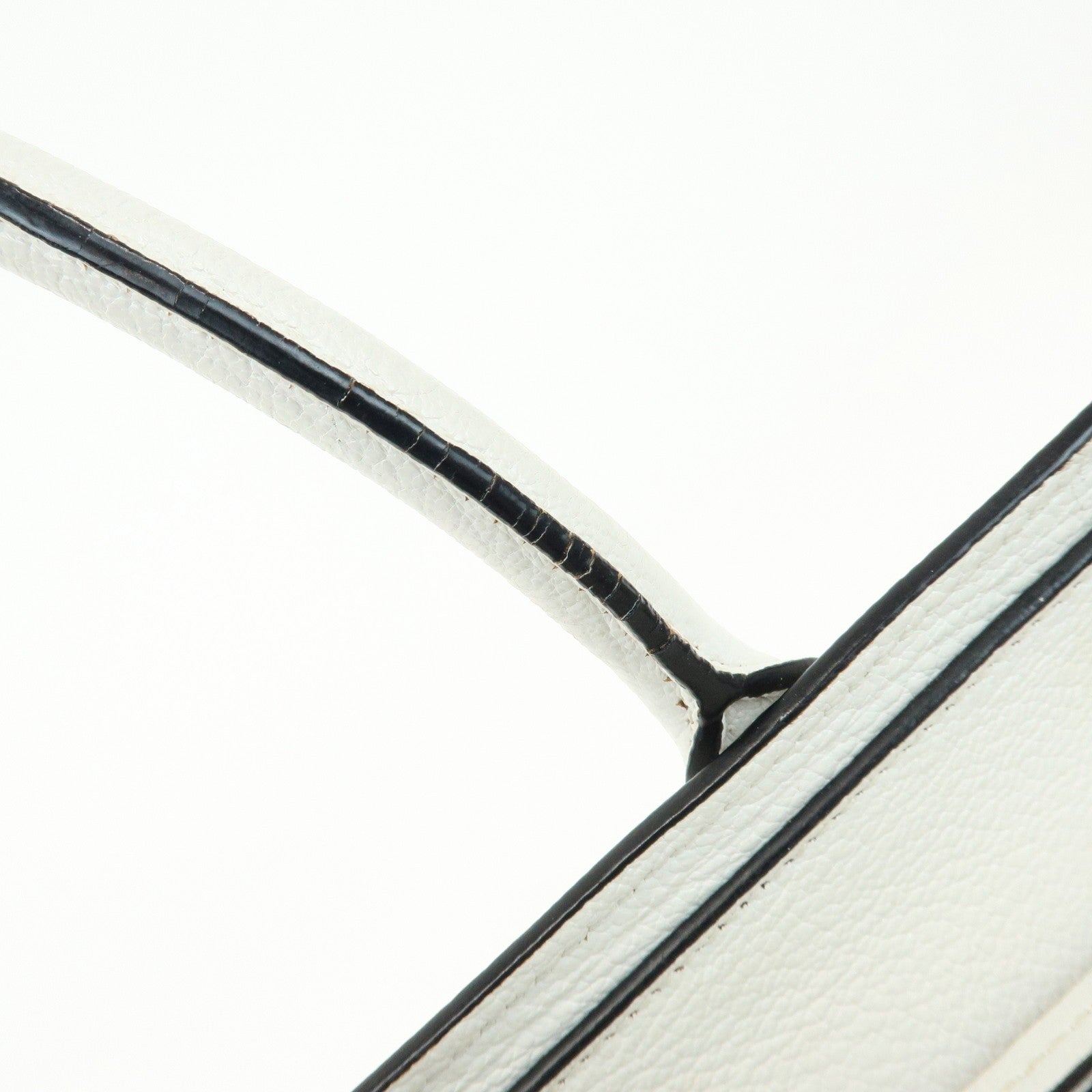 Miu Miu Madras 2Way Hand Bag - White, Leather