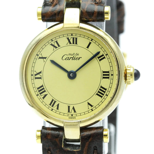 Cartier Must Vendome Wristwatch - Gold, Gold Plated