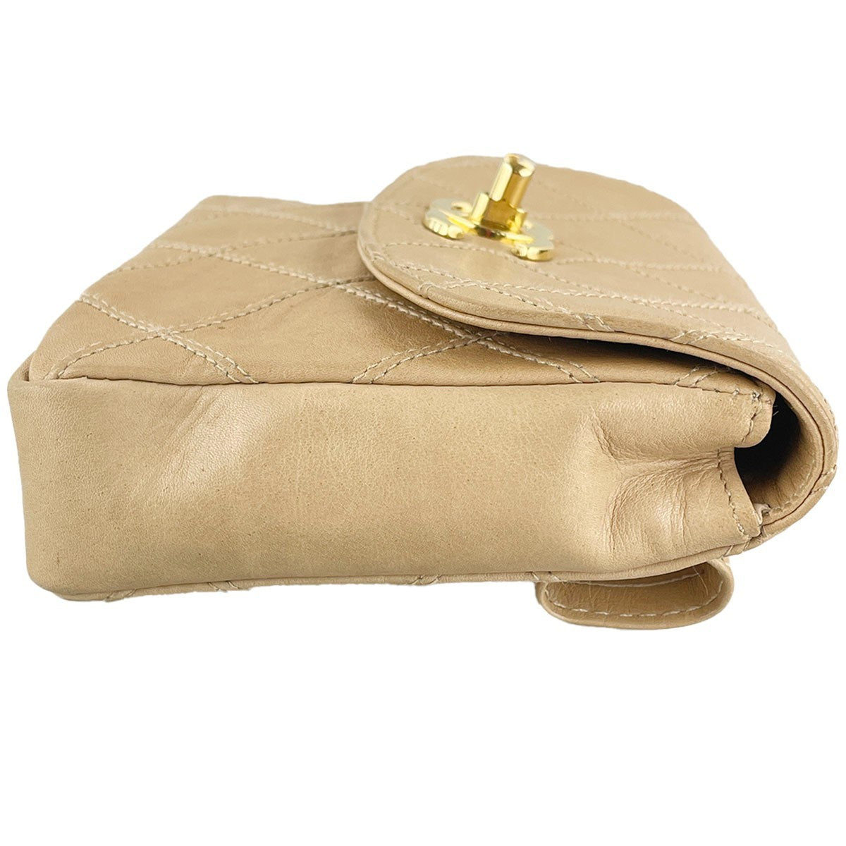 CHANEL Bicolore Waist Bag - Beige, Lambskin Leather