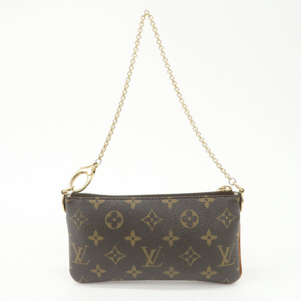 Louis Vuitton Pochette Hand Bag Pouch - Brown, Canvas 