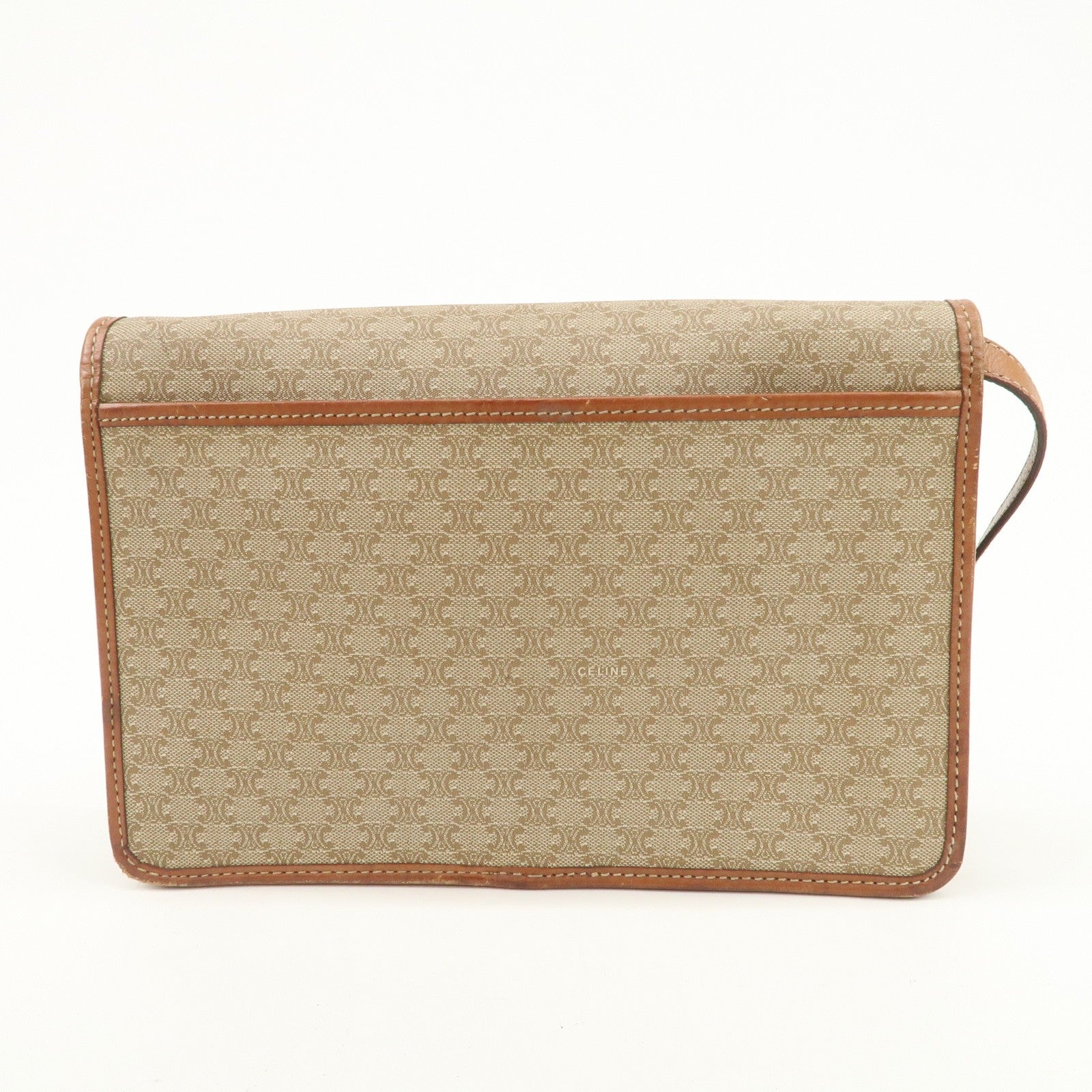 Celine C Macadam 2Way Bag - Beige Brown, PVC Leather