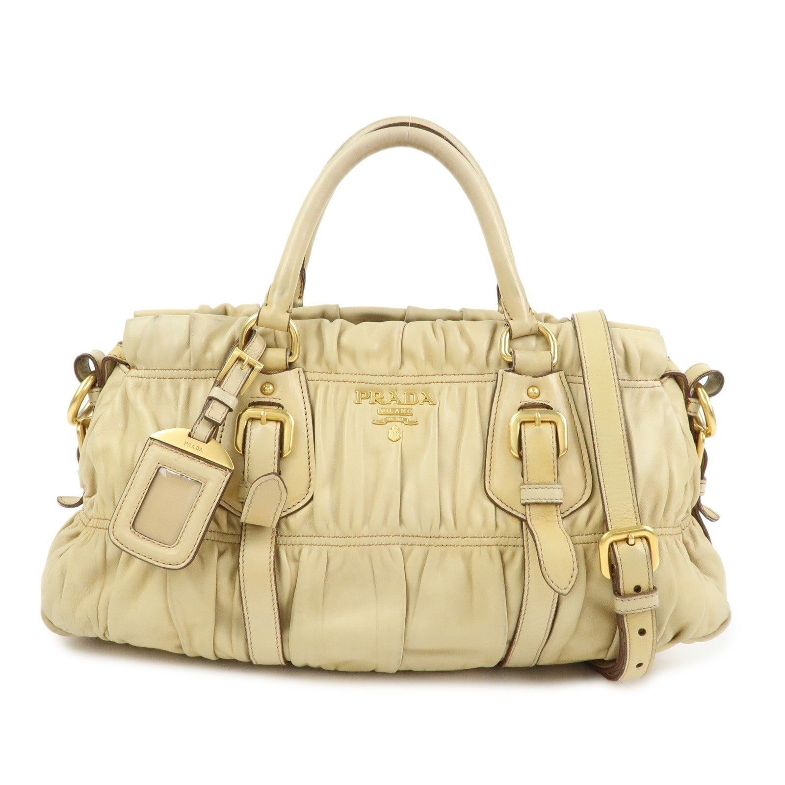 Prada Hand Bag - Camel, Nappa Leather