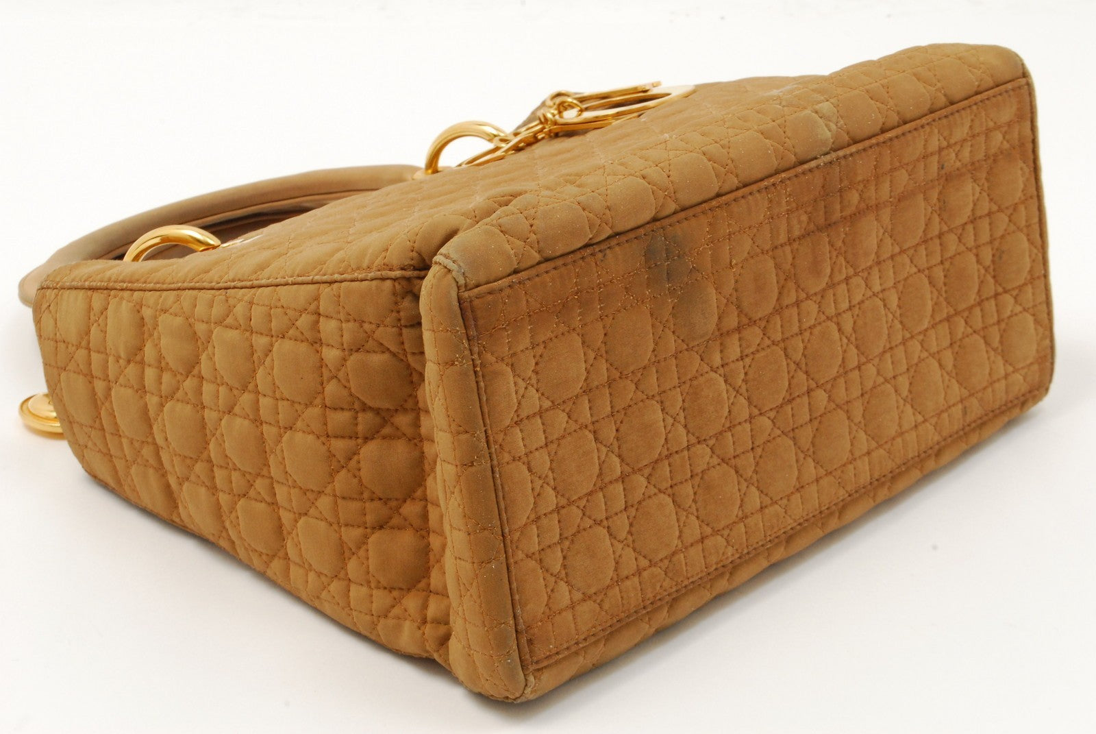 Christian Dior Lady Dior Hand Tote Bag - Black, Nylon