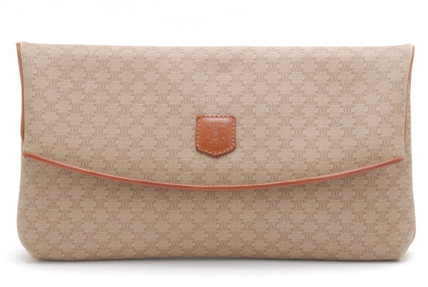 Celine Macadam Clutch Bag - Beige, PVC