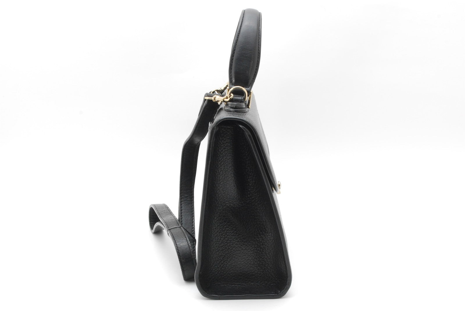 Burberry Nova Check Vintage Hand Tote Shoulder 2way Bag - Black, Leather