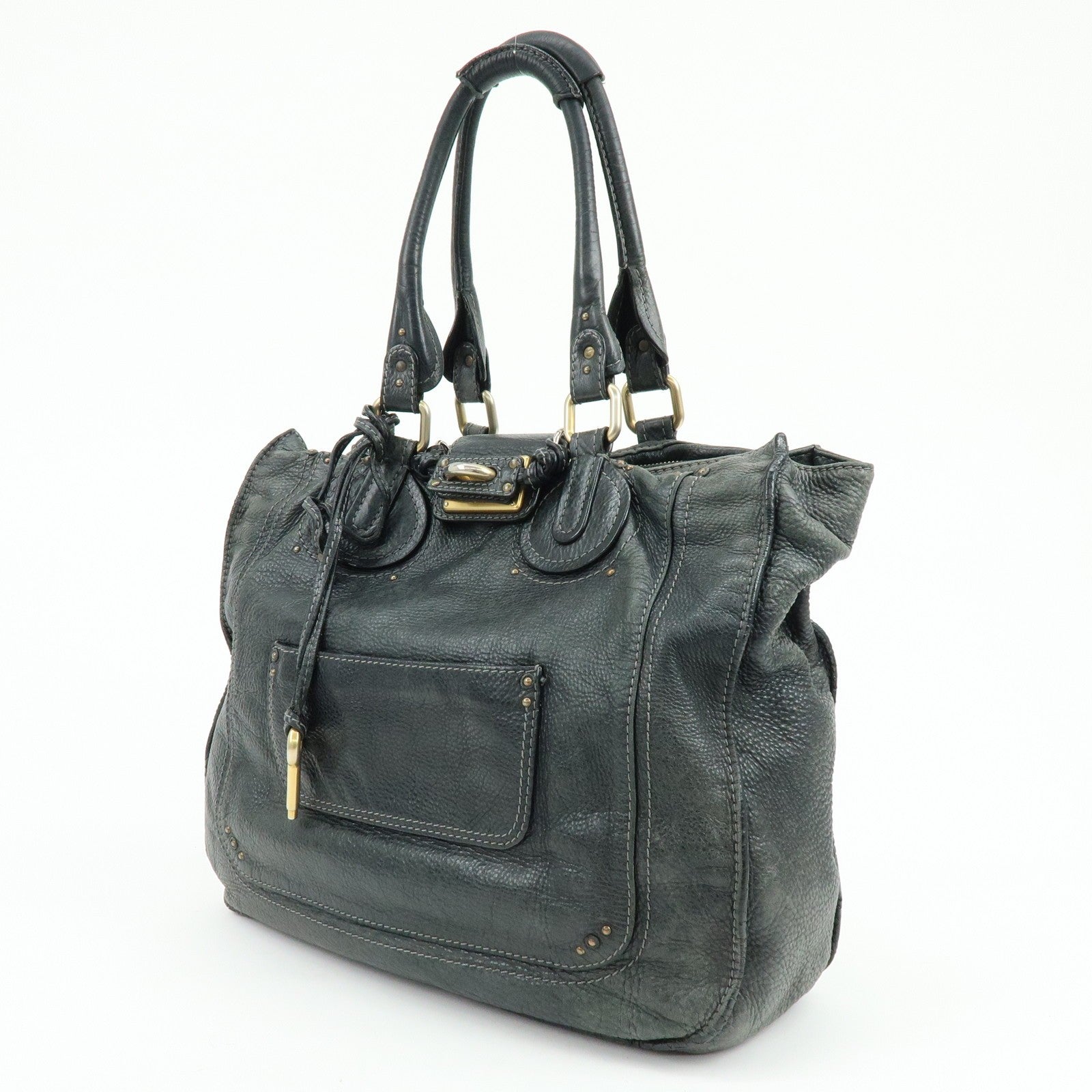 Chloe Paddington Tote Bag - Black, Leather 