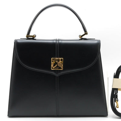 Yves Saint Laurent Vintage Top Handle Handbag - Black, Leather