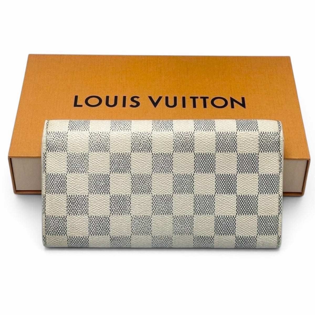 Louis Vuitton Damier Azur Portefeuille Sarah Wallet - White, Leather