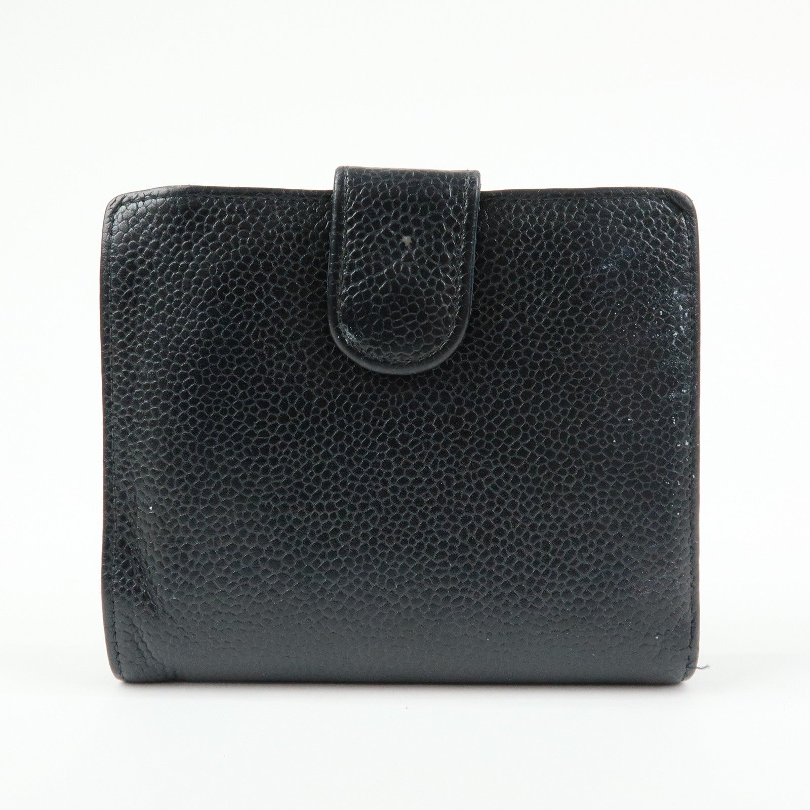 CHANEL COCO Mark Compact Wallet - Black, Caviarskin