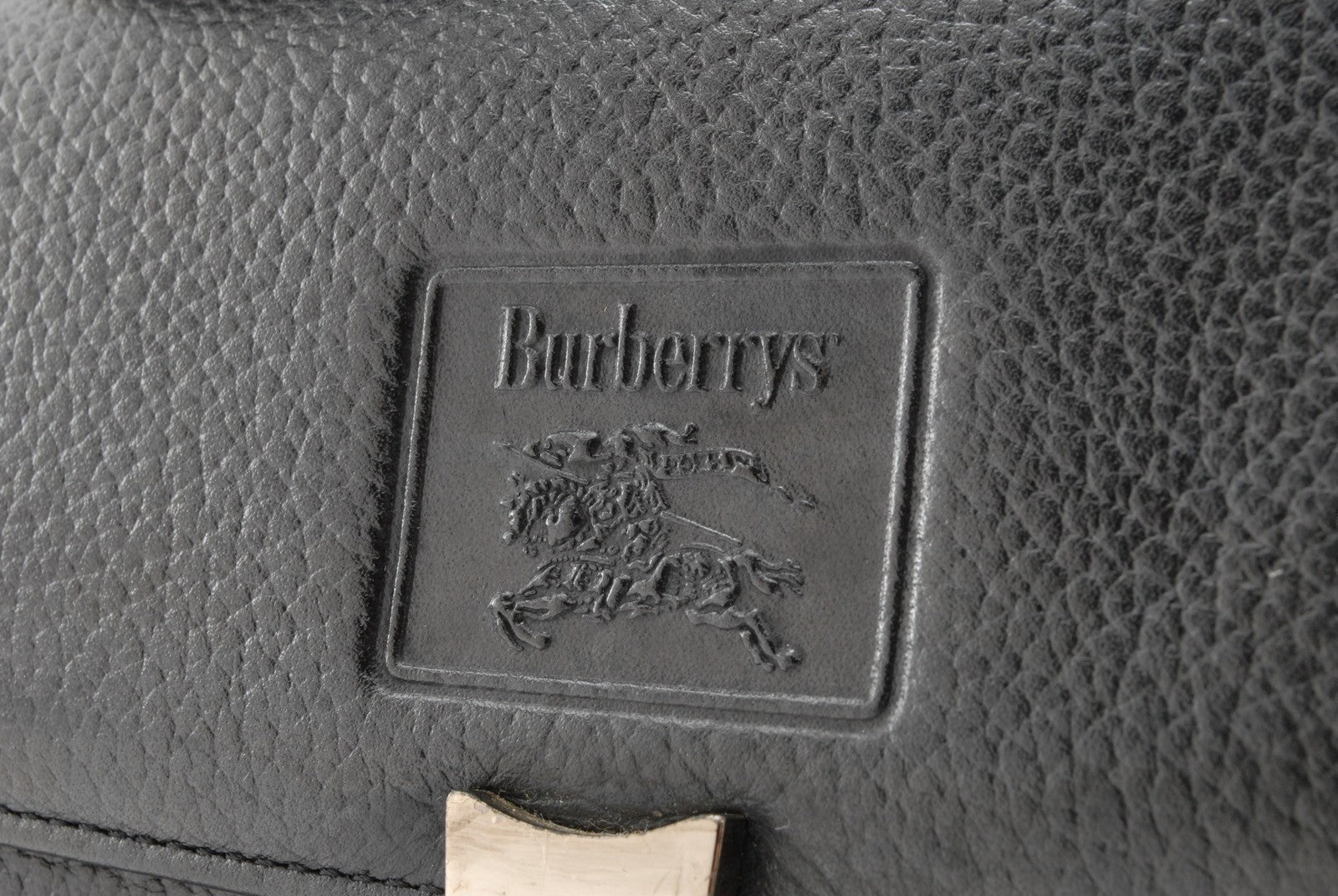 Burberry Burberrys Hand Bag - Black, Leather