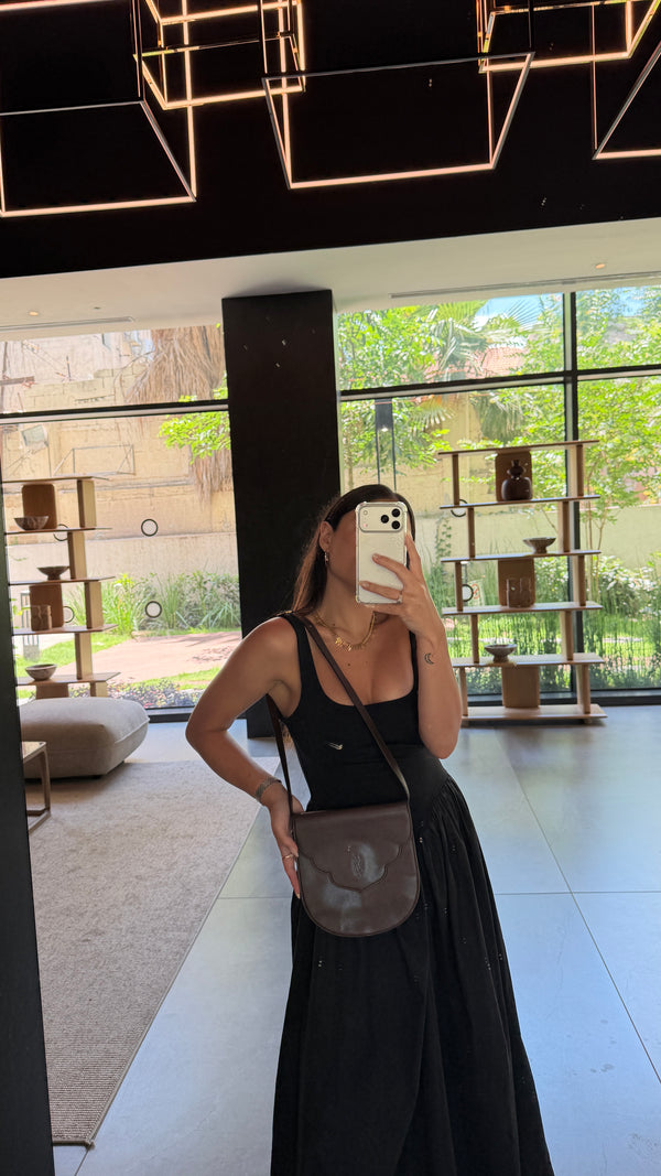 Saint Laurent Shoulder Crossbody Bag - Brown, Leather 