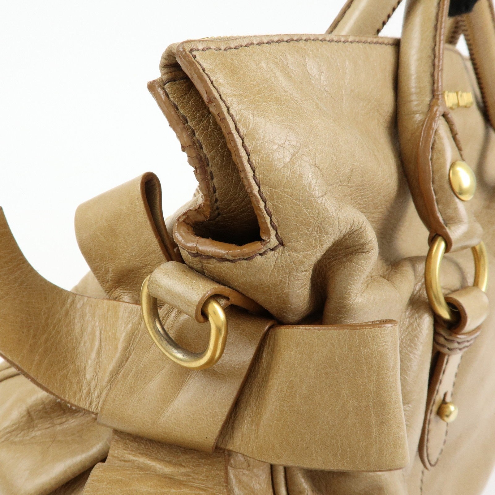 Miu Miu Handbag - Beige, Leather