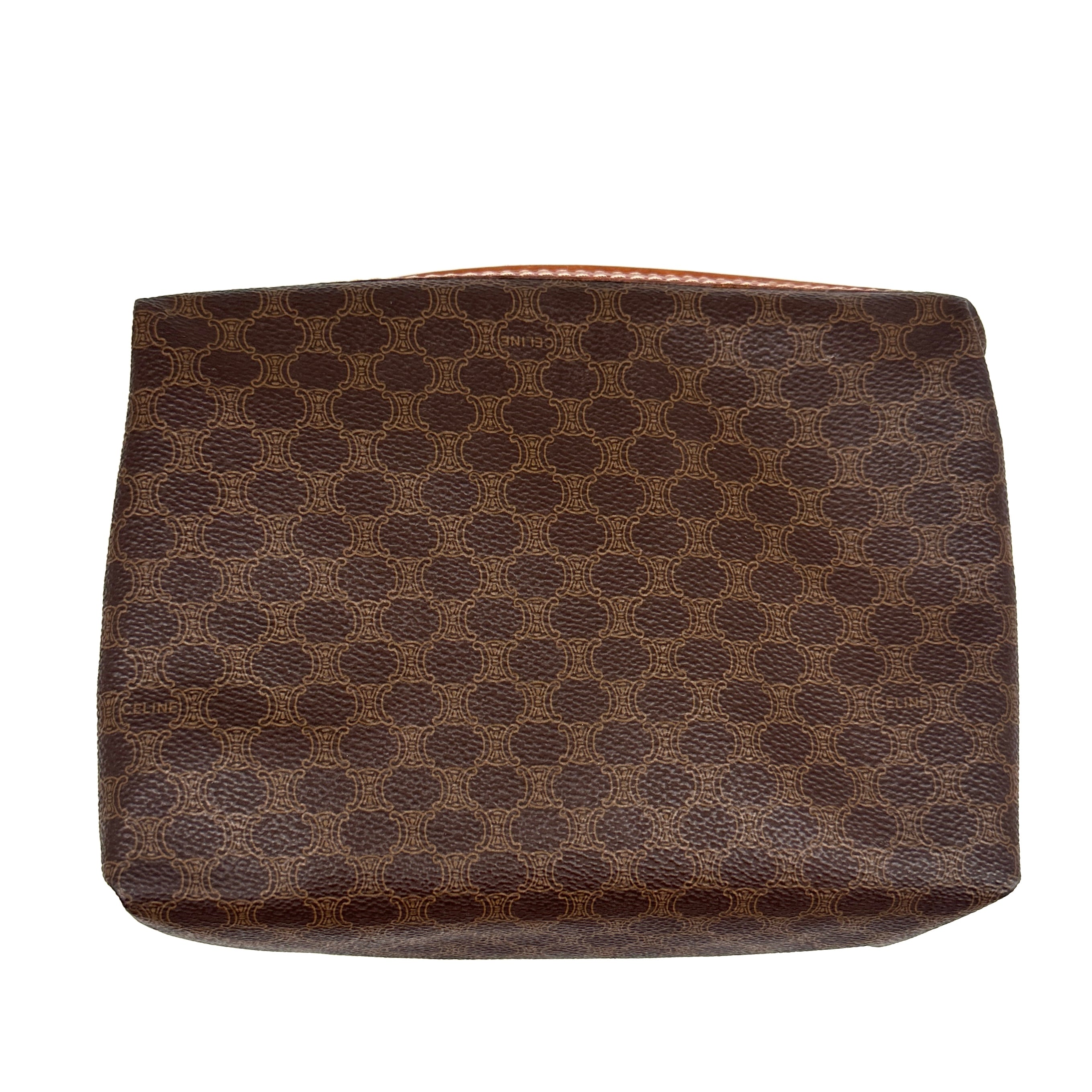 Macadam Canvas pouch Leather Brown