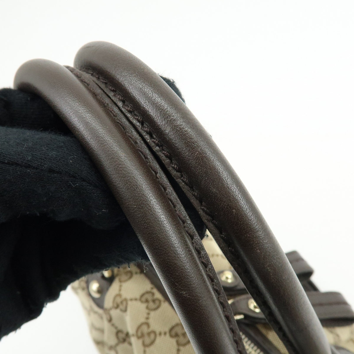 Gucci 2Way Bag - Beige Brown, GG Canvas Leather
