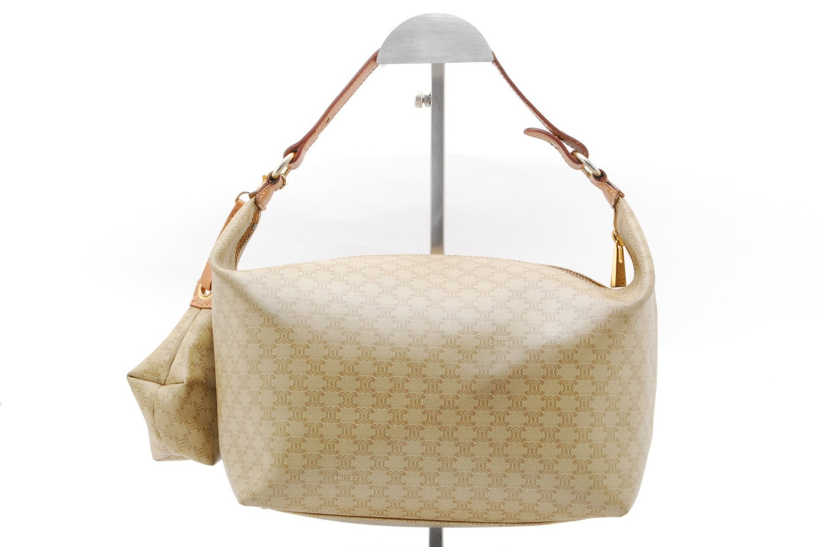 Celine Macadam Handbag - Beige, PVC